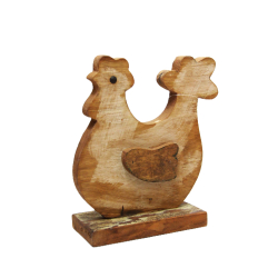 Kura z drewna egzotycznego Vintage 20x23cm